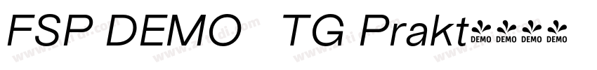 FSP DEMO   TG Prakt字体转换